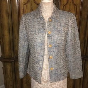 Monterey Bay Blue Tweed Blazer
